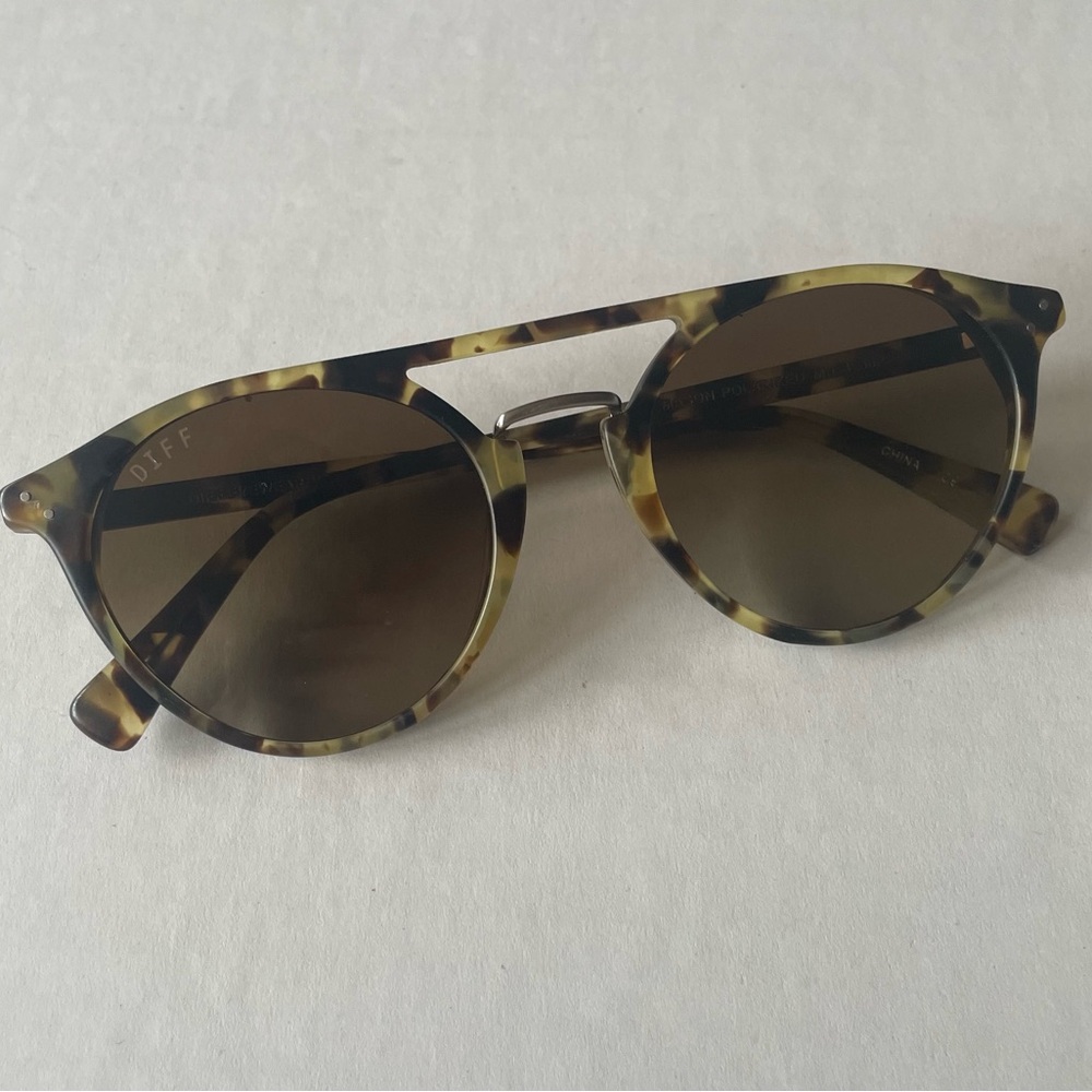 Diff Eyewear Mason Tortoise Frames Polarized Sung… - image 1